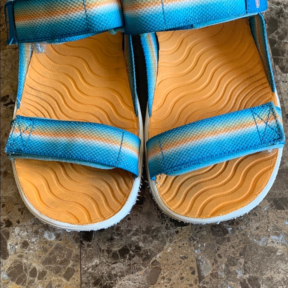 Keen Blue and Orange Outdoor Sandals - Picture 3 of 16